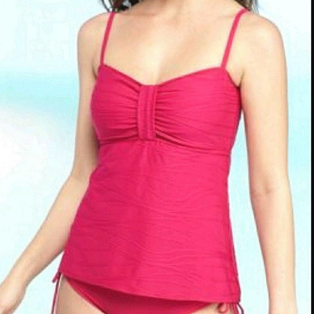 NWT Kim Rogers Deep Pink Tankini